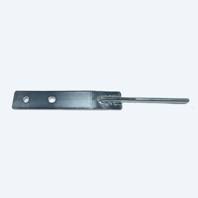 Threaded bolt with plate